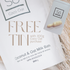 A close-up of a white product package for “FREE TIN” coconut and oat milk bath, with a small white tin shown beside it on a soft beige textured surface. The package text reads “Coconut & Oat Milk Bath,” “300 g,” and the visible brand is “Só