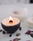 Video depicting a lit candle, a running bath and a foot in the bath with text overlay that says "never feel guilty about taking time for yourself."